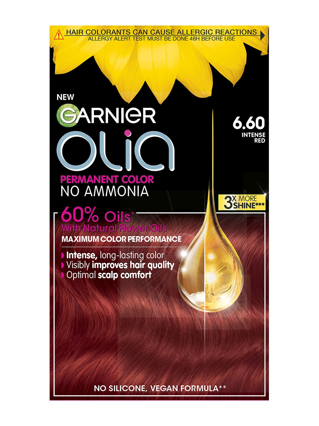 Garnier Olia 6.60  Intenzivno rdeča