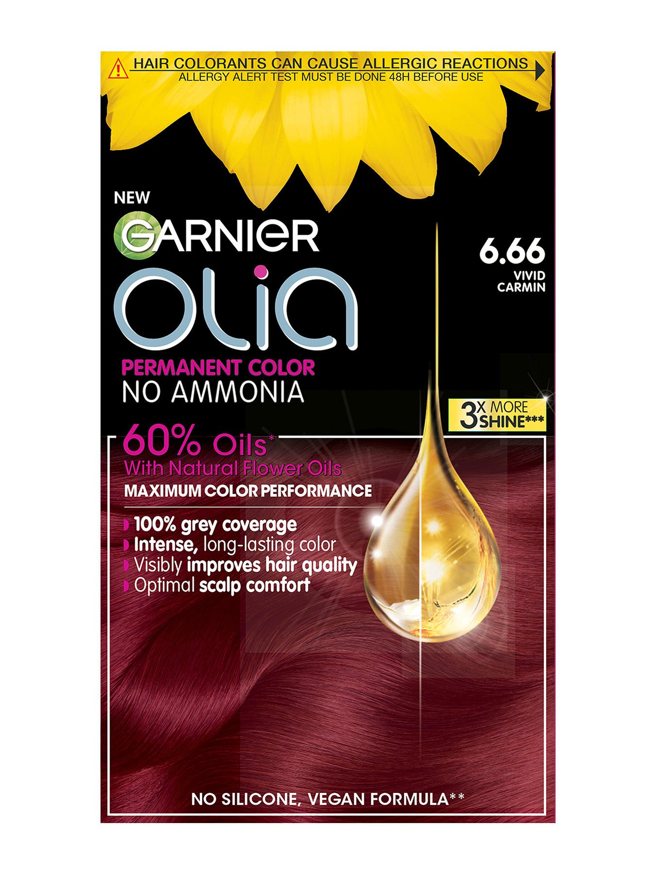 Garnier Olia 6.66 Karmin rdeča